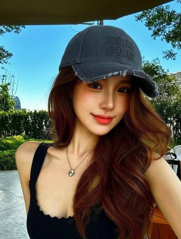 미우미우 로* 빈티지 데님 베이스 볼캡 ✔수입