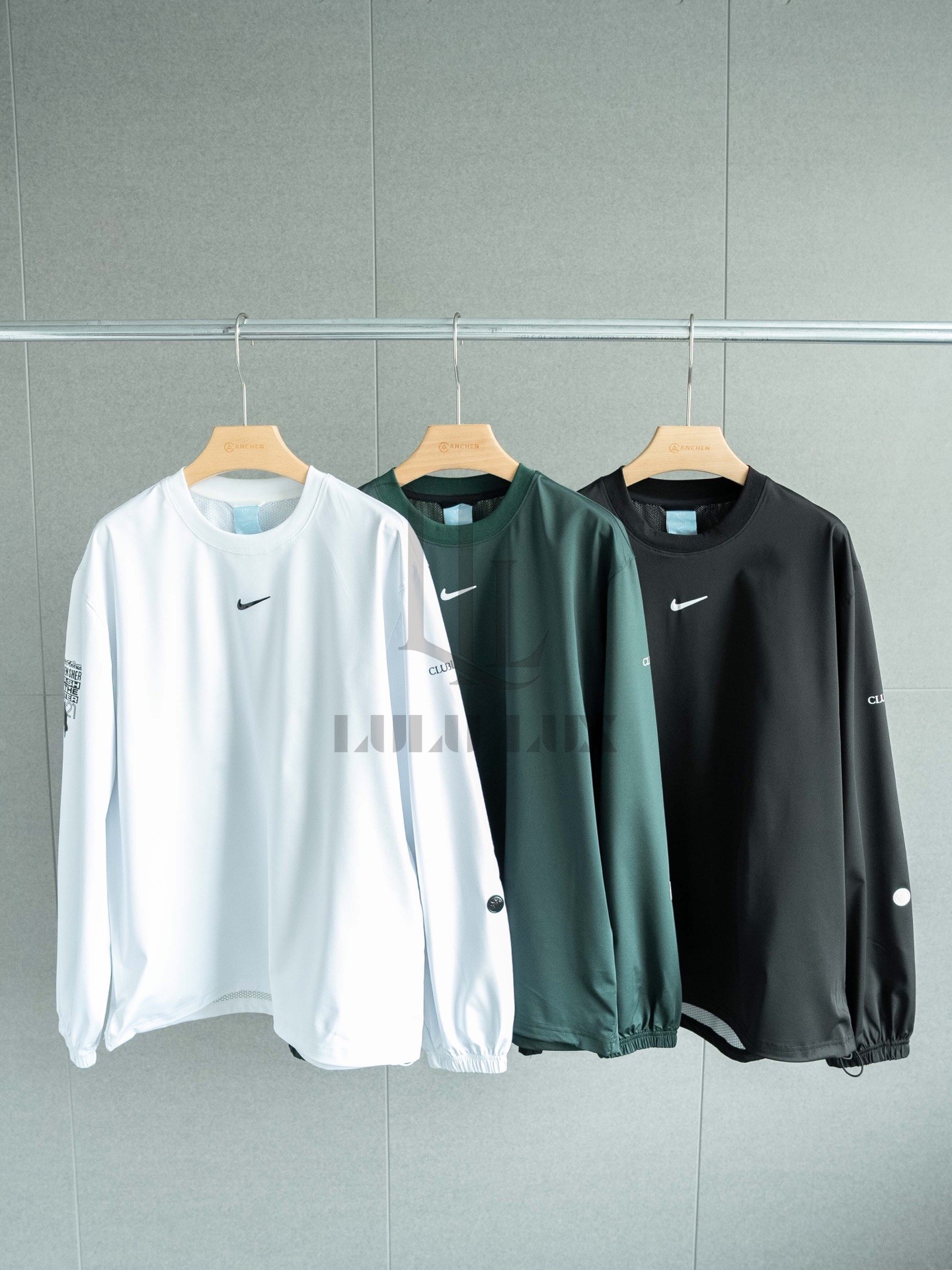 Nike x Drake NOCTA 골프 시리즈 로고 프린트 크루넥 스웨트셔츠