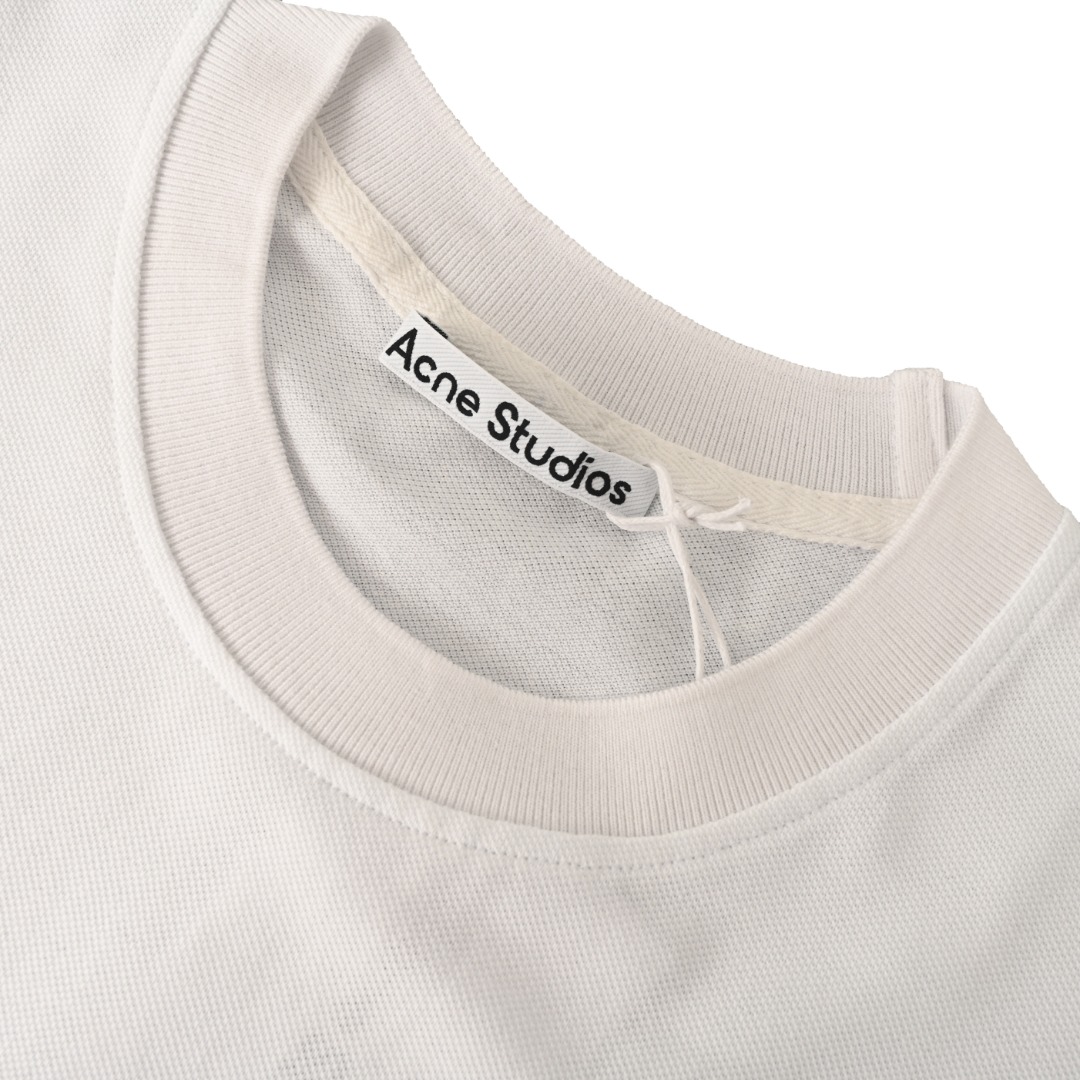 ACNE STUDIOS 빅 자수 반팔 티셔츠