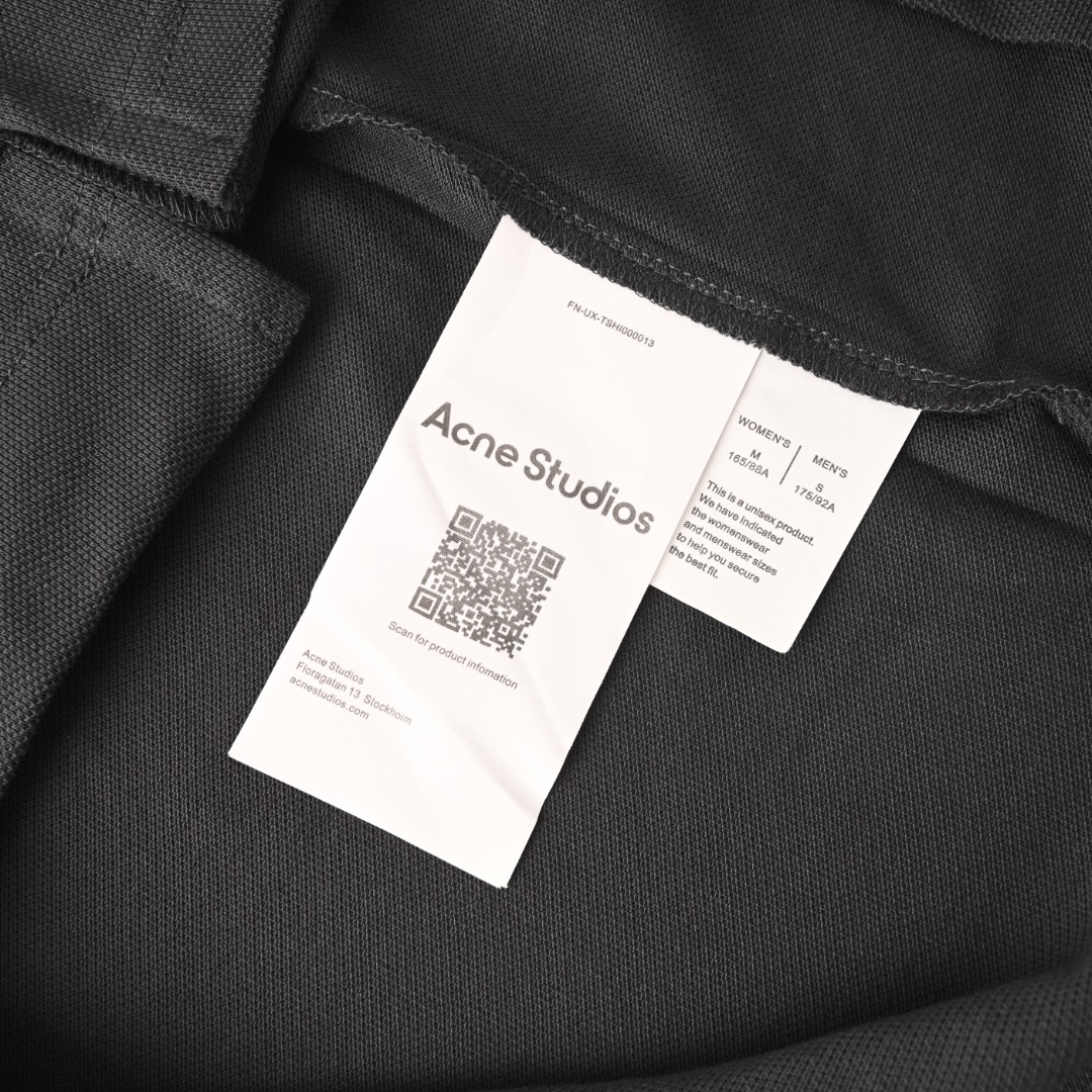 ACNE STUDIOS 빅 자수 반팔 티셔츠