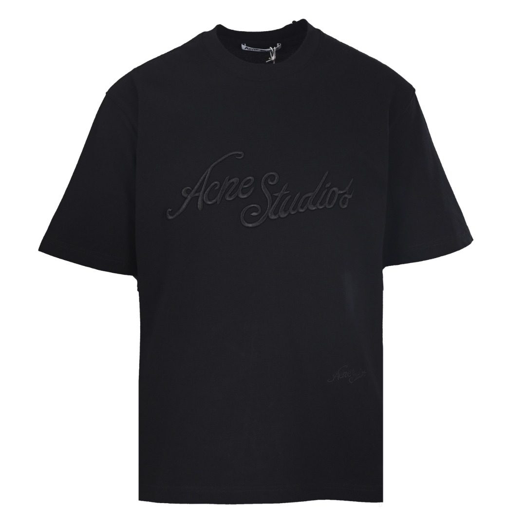ACNE STUDIOS 빅 자수 반팔 티셔츠