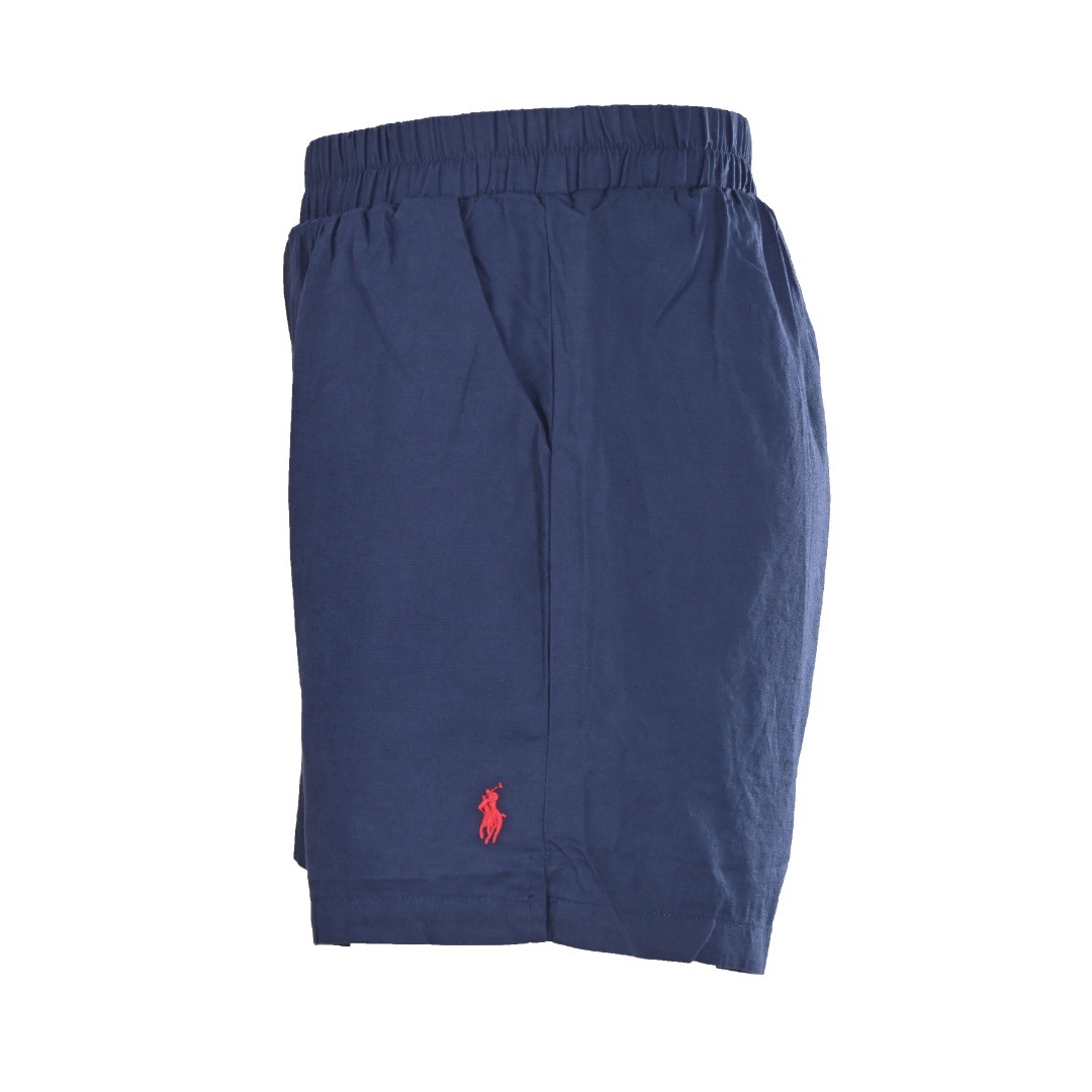 RALPH LAUREN 포니 로고 자수 린넨 베이직 여성 숏팬츠