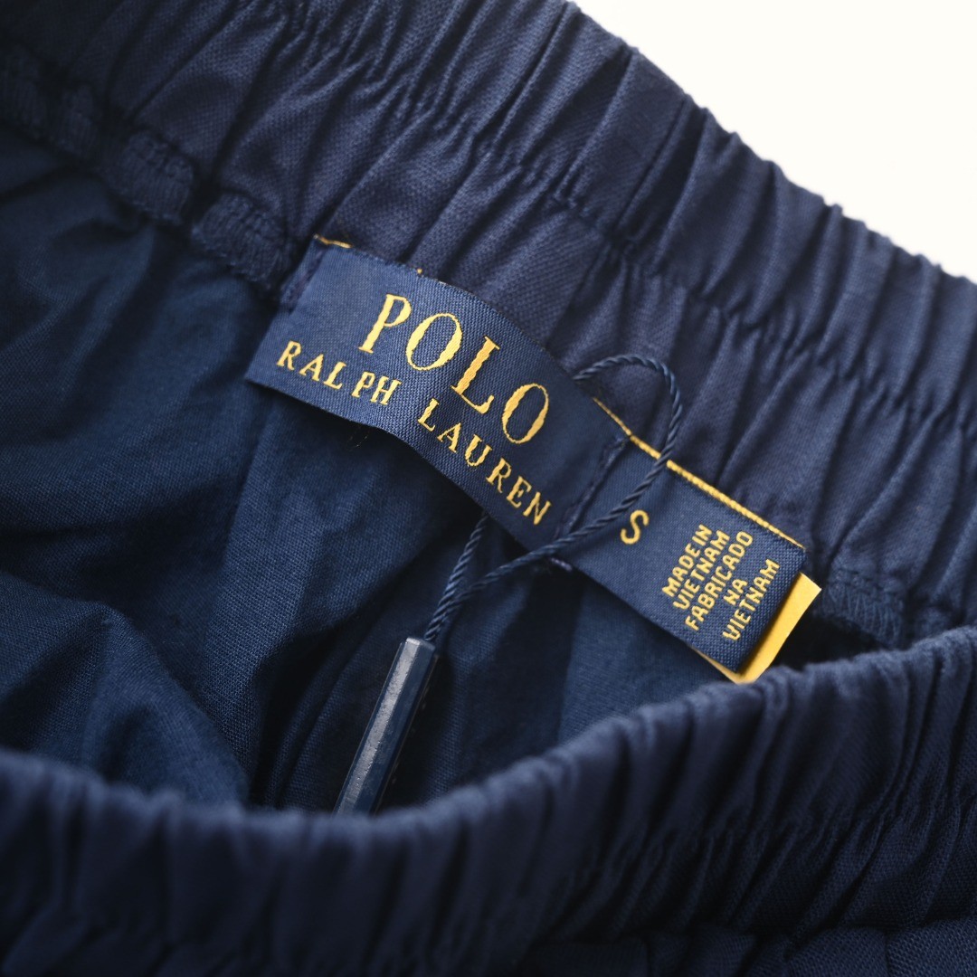 RALPH LAUREN 포니 로고 자수 린넨 베이직 여성 숏팬츠